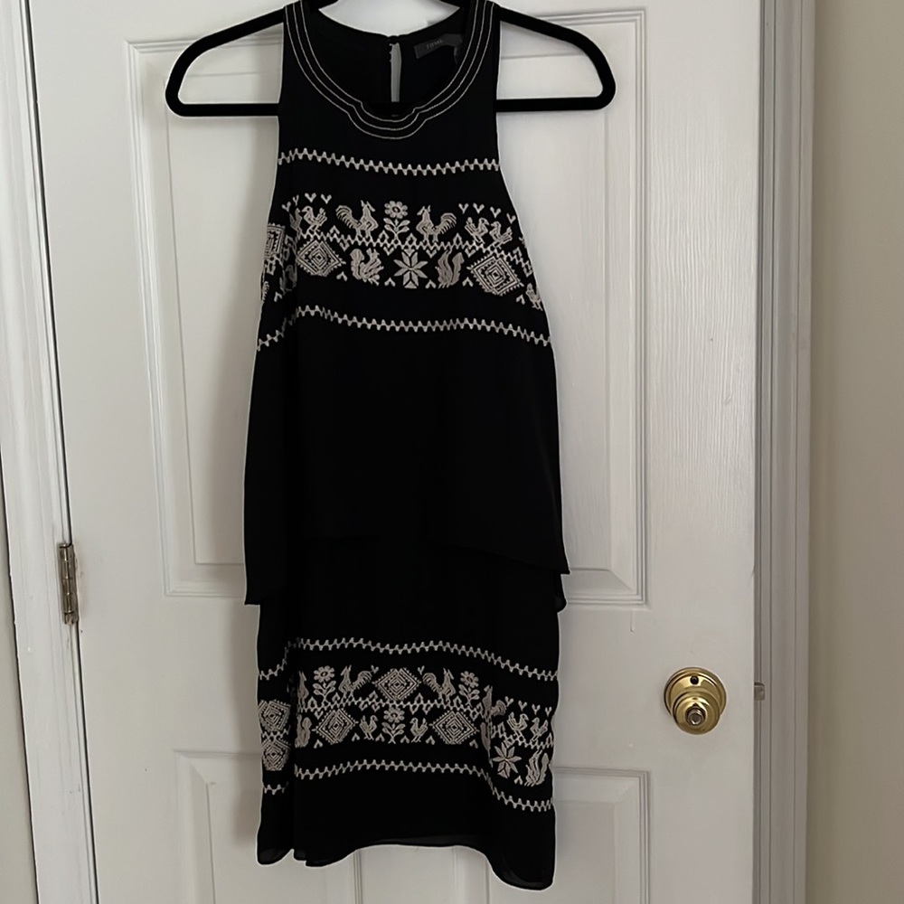Black THML dress with Aztec pattern
